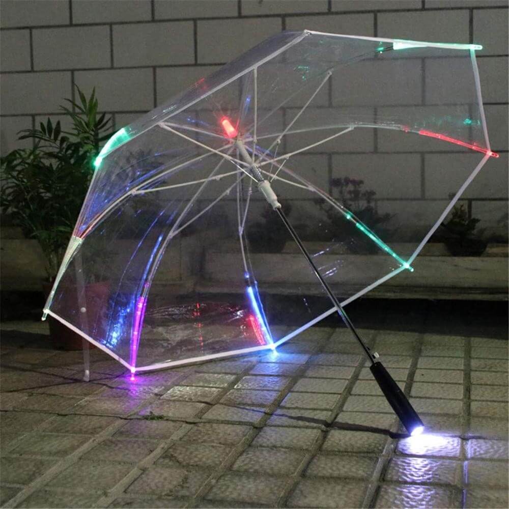 Custom Clear Umbrella with Lights
