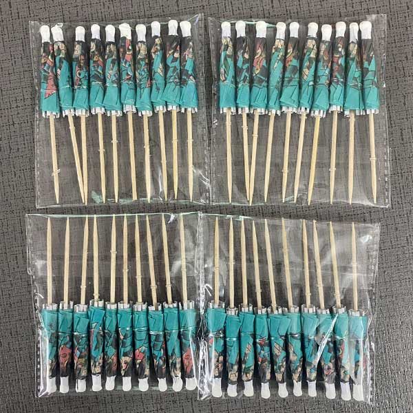 logo cocktail umbrellas